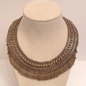 Stella & Dot Gold Statement Necklace